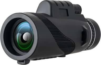 Monóculos telescópicos 80 x 100 de alta potência, alta definição, para adultos, acampamento, trilhas, preto