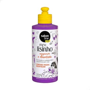 Salon Line, Creme de Pentear, Meu Lisinho Kids, Imaginação e Diversão, Vegano - Cabelos Lisos, 250 ml