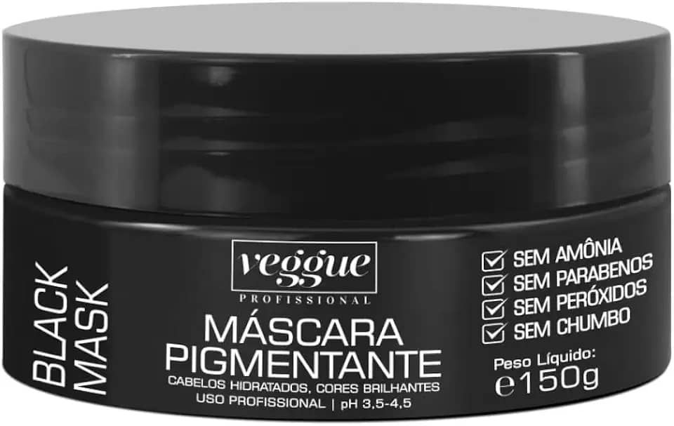 Máscara Matizadora Black Preta Veggue Profissional 150g