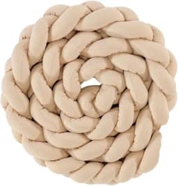 Trança Protetora para Berço de Bebê 130cm Bege