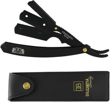 Navalhete para Barba Navalha Profissional para Barbeiro Aço Inox com Case Dilcintia