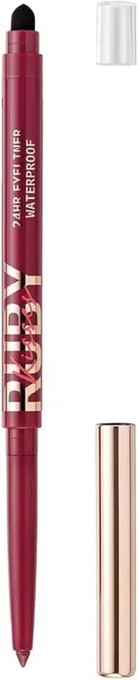 Kiss - Lápis Retrátil em Gel à Prova d'Água RE06B Glittery Burgundy