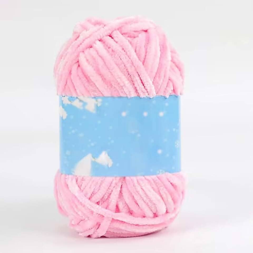 Fio de Chenille Macio Super Grosso para Crochê Tricô Tecelagem Artesanato DIY Amigurumi Manta Bebê