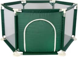 Cercadinho Infantil Hexagonal Desmontável Verde ELORIA