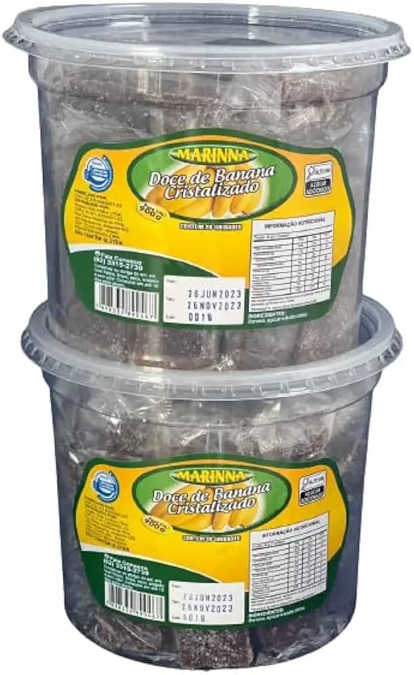 Doce Banana Cristalizado 20 unidades