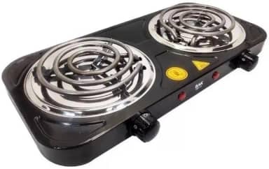 Fogão Cooktop Elétrico Fogareiro BAK 2 Bocas Portatil 110V