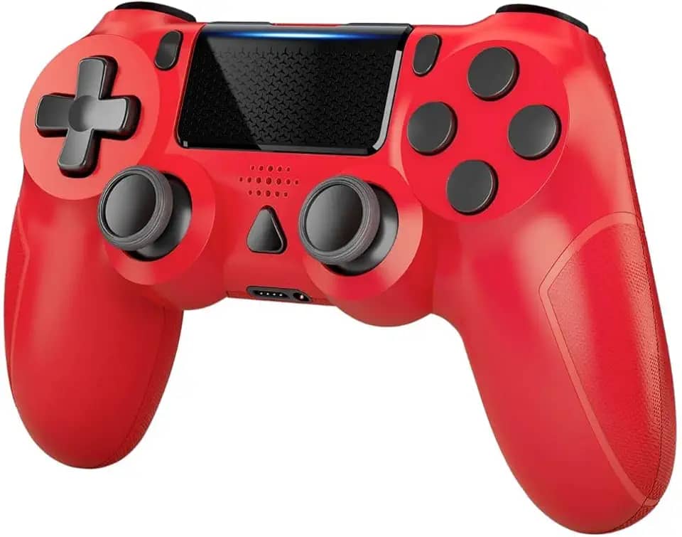 Joystick Wireless Compatível PS4/PS4 Slim /PS4 Pro e PC (Vermelho)