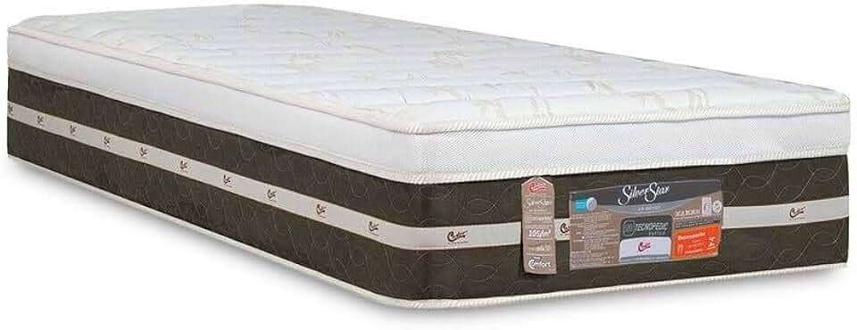 Colchão Castor Molas Bonnel Silver Star Air Solteiro - 0,88x1,88x0,32