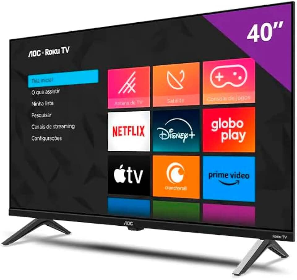 Smart TV 40" AOC Roku TV DLED Full HD 40S5045/78G - Bivolt