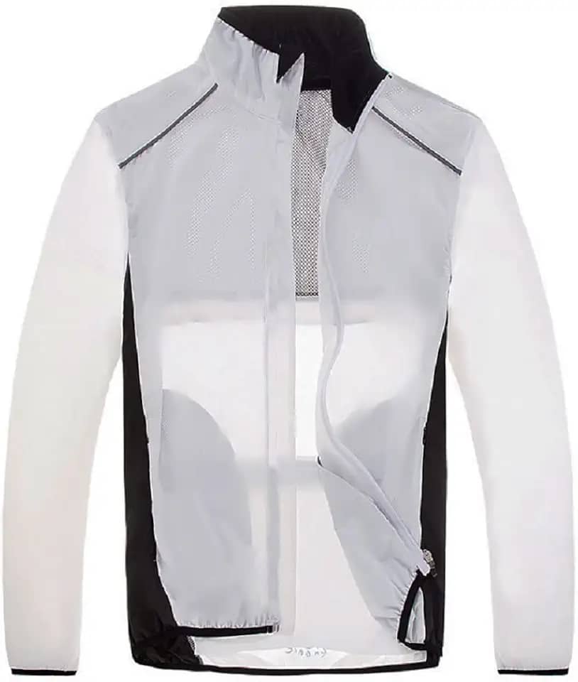 Jaqueta Corta Vento Refletivo Bolso Invisível Ciclismo Bike