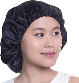 SANTA CLARA Touca De Cetim Preta Anti-Frizz