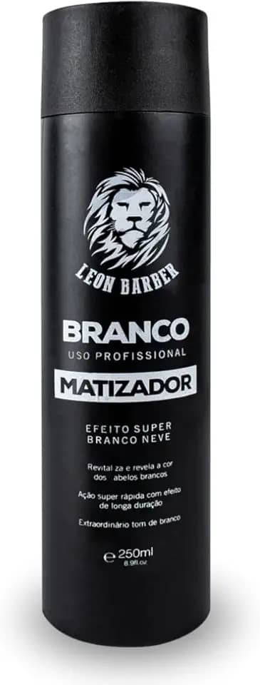 Matizador Super Branco Nevou 250ml Leon Barber Masculino