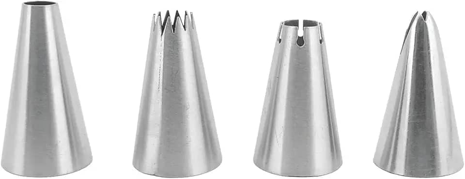 Tuut, Linha Confeitaria, Jogo de Bicos Finos Para Bordas de Inox, 3cm