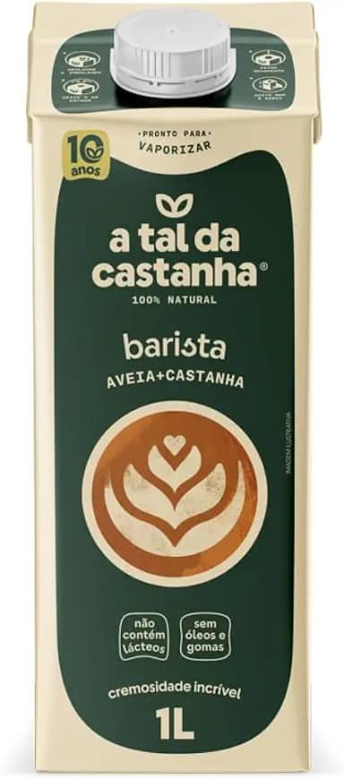 A Tal Da Castanha Bebida Vegetal Aveia e Caju Barista, 1L