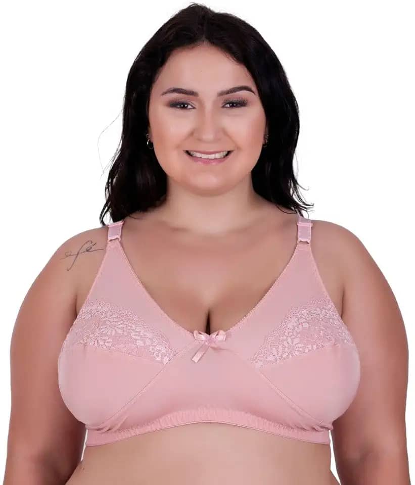 Sutiã Plus Size sem Bojo Reforçado Sustentação de Cetinete Resistente