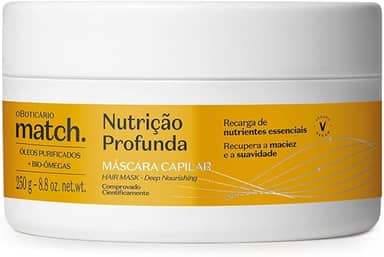 O BOTICARIO MATCH MASCARA CAPILAR NUTRIÇÃO PROFUNDA 250g