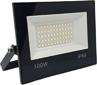 Refletor LED 100W SMD IP66 Prova d'Água Holofote Externo 6500K – Alta Luminosidade e Economia de Energia
