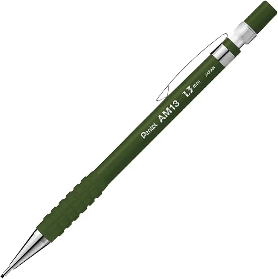 Pentel Lapiseira Técnica AM13 1.3mm HB Verde SM/AM13-D