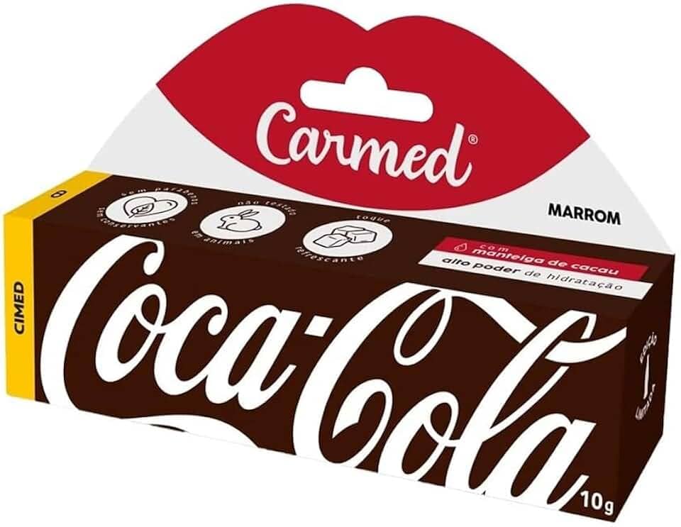 Hidratante Labial Carmed Coca Cola Marrom 10g
