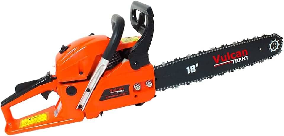 Vulcan Trent Motosserra 2T 55cc 3,00HP Sabre Ponta Rolante 18" Corrente 3/8 x 1,5mm Profissional VSL550