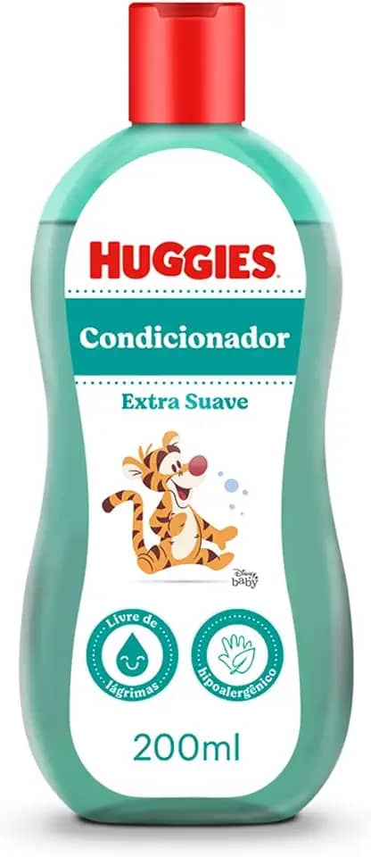 Huggies Condicionador Infantil Extra Suave, 200 ml, Transparente