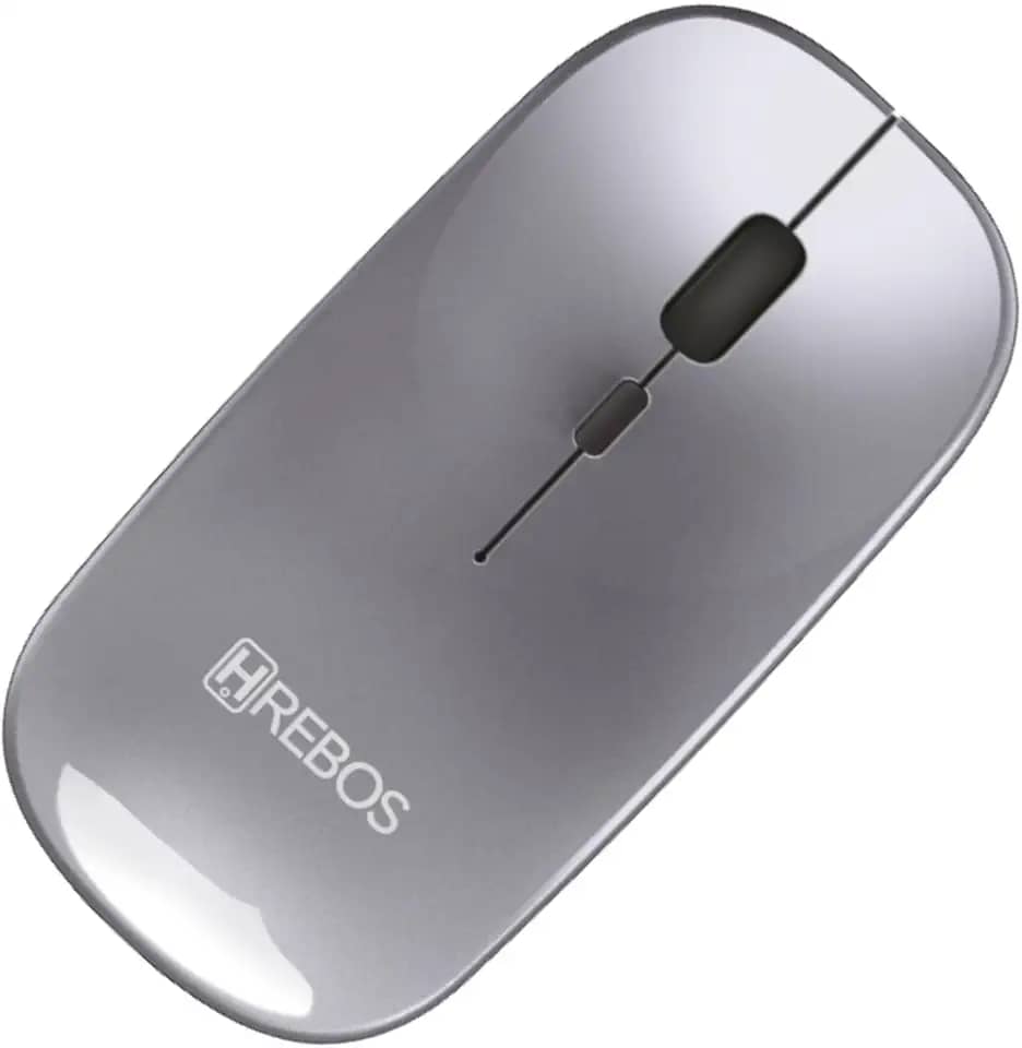 Mouse Sem Fio Recarregável Bluetooth USB para Notebook Computador Tablet Celular TV Mac Windows iOS Android Hrebos HS-526