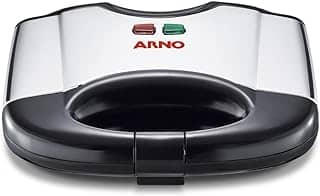 Sanduicheira e Grill Arno SACS, Antiaderente, Inox, 110V, Fácil Limpeza, Compacta e Versátil