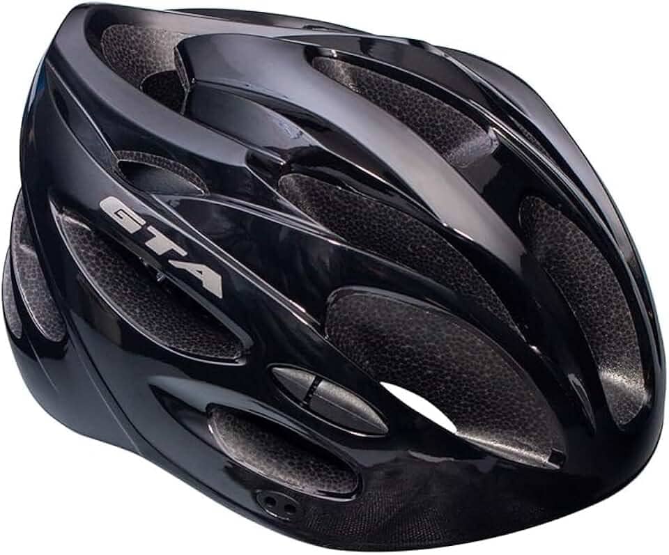 Capacete Ciclismo Inmold Start Com Led Para Bicicleta - Preto - Médio (54-58 CM)