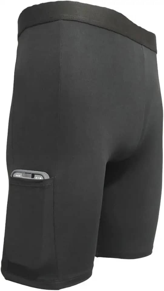Short Térmico Ciclista Com Bolso Segunda Bermuda Pele Proteção UV Meia Coxa