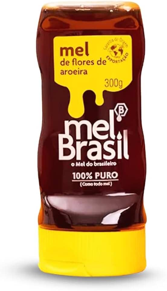 Mel Puro Flores De Aroeira- Melbras Squeeze 300g- Mel Brasil