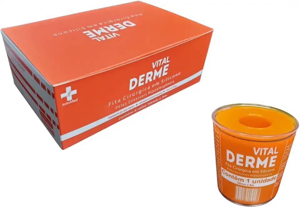 Fita Cirúrgica em Silicone 5cm x 5mt - Vital Derme