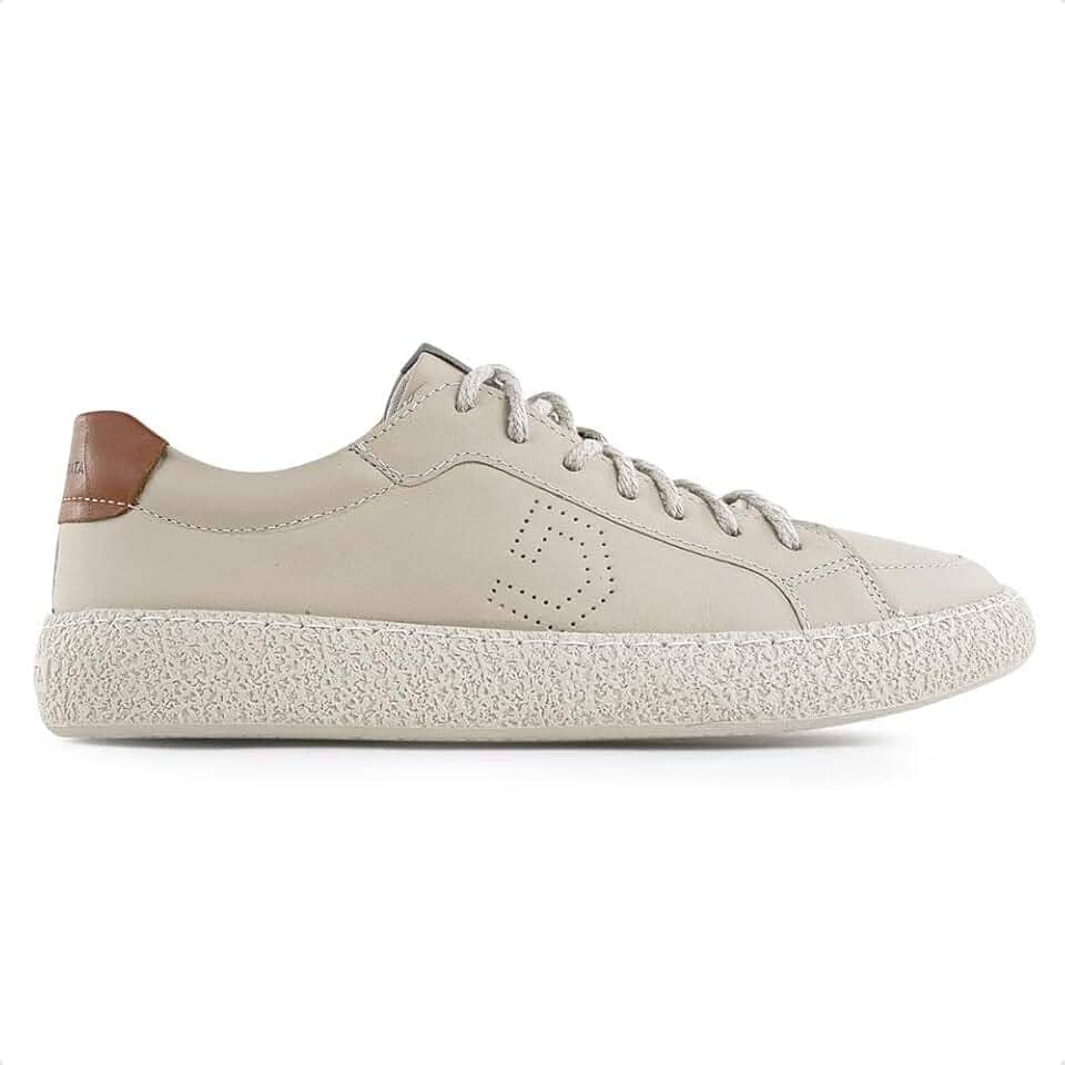 Sapatênis Democrata Denim Bora masculino Creme