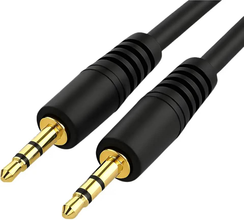 Cabo P2 Auxiliar de Áudio 1,5m – Resistente, Som Nítido e Compatível com Celulares, Tablets, Notebooks e Caixas de Som Premium