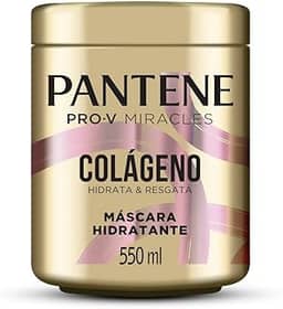 Pantene Máscara de Nutrição e Hidratação para Cabelo - Hidrata e Resgata com Colágeno, Pró-Vitamina B5 e Biotina, Livre de Óleo Mineral e Parabenos, 550ml