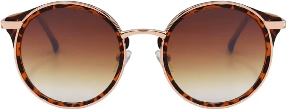 Óculos de Sol Redondo Gatinho Premium Blogueira Elegante UV400 Feminino - Modelo Florença - Cacife Brand