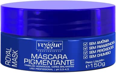 Máscara Capilar Pigmentante Azul Royal Veggue 150g