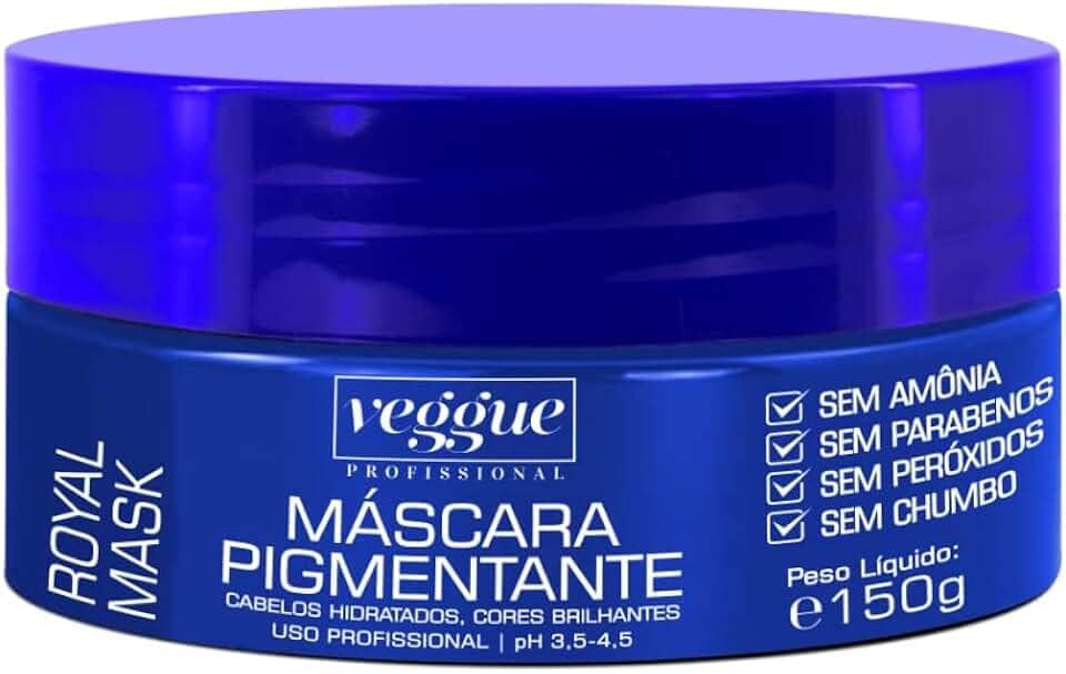 Máscara Capilar Pigmentante Azul Royal Veggue 150g