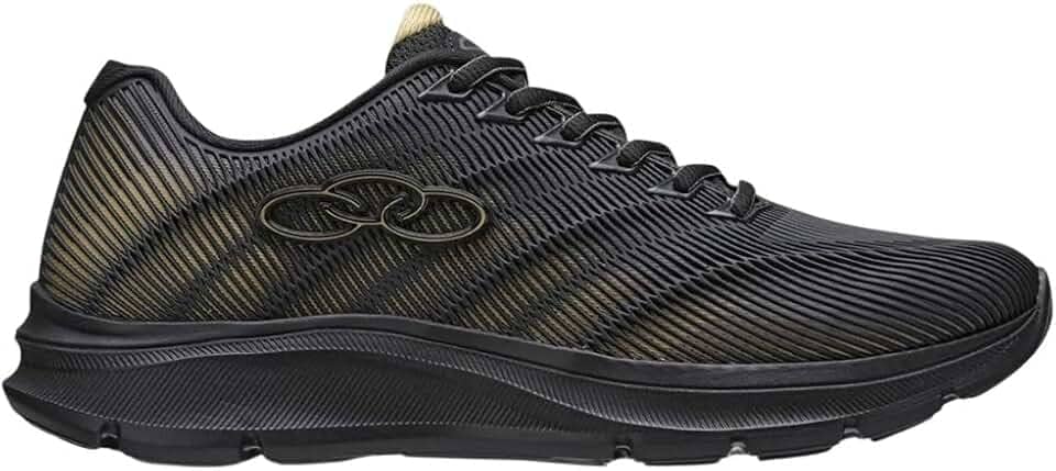 Tênis Esportivo Caminhada Olympikus Venum - Preto e Branco - Tamanho 36 - Unissex - Adultos