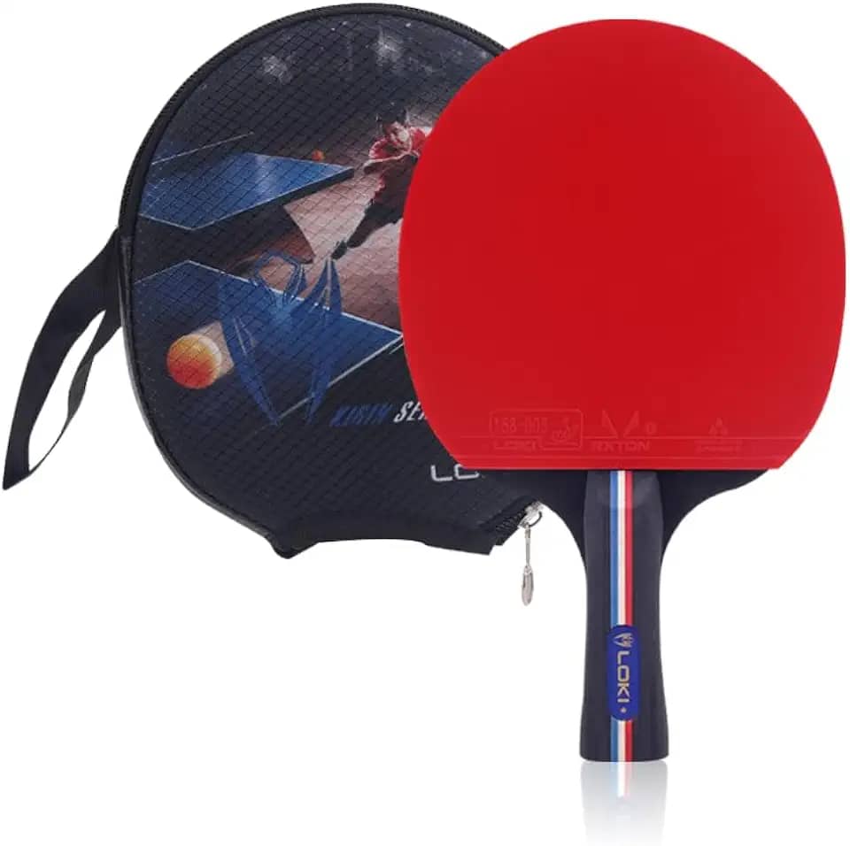 Raquete Clássica Loki X1 Tênis de Mesa Wang Hao Aprovado ITTF + Raqueteira Capa
