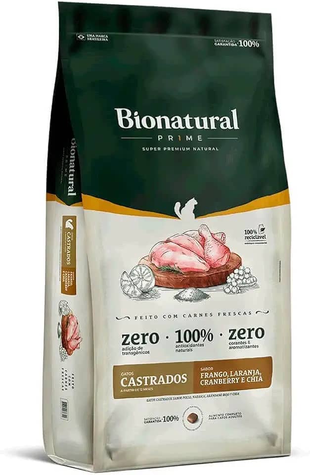 Bionatural Prime - Frango Gatos Castrados 7,5kg