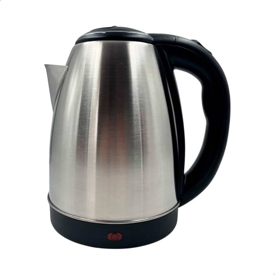 Chaleira Elétrica Inox Portátil 1,8l Jarra Térmica Esquenta Chá Ferve Água Rápido 110v ou 220v (Chaleira Elétrica Inox 110v)