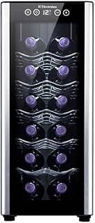 Adega Electrolux 12 garrafas Uma Porta Acabamento em Alumínio (ACB12)