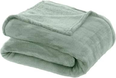 Cobertor, Manta, Toque de seda, 180x220cm, 100% Poliester, Toque macio, 250g/m�, Altihaus, Alta durabilidade, Elegante, Conforto t�rmico (Verde Malta)