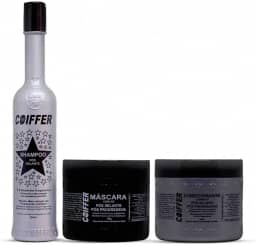 Genérico Kit Prata Coiffer 3 Unidades Pós Selante e Progressiva, Hidratação e Manutenção, Cabelos Lisos, Macios e Saudáveis, Sem Crueldade, Para Cabelos Tratados Quimicamente