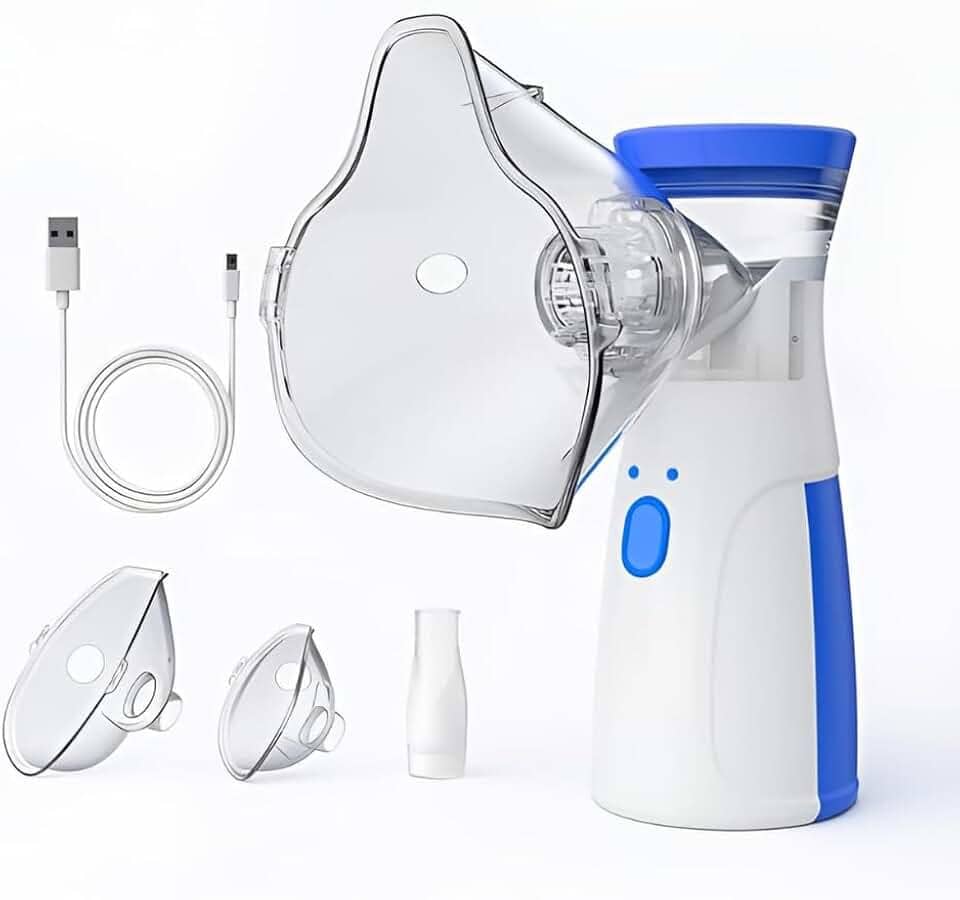 Nebulizador Inalador Ultrassônico Portátil Recarregável USB Sem Fio – Alívio Respiratório Diário, Silencioso e Compacto, Ideal para Crianças, Adultos e Idosos - Linha Premium