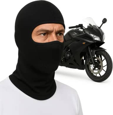 Touca Ninja balaclava PRETA respirável preta para motociclista motoqueiro motoboy proteção UV |DEPARTAMENT STORE