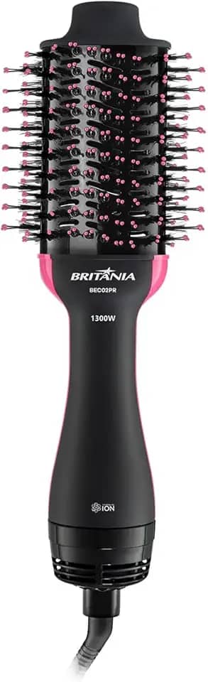 Escova Secadora Britânia BEC02PR Bivolt 4 em 1 1300W
