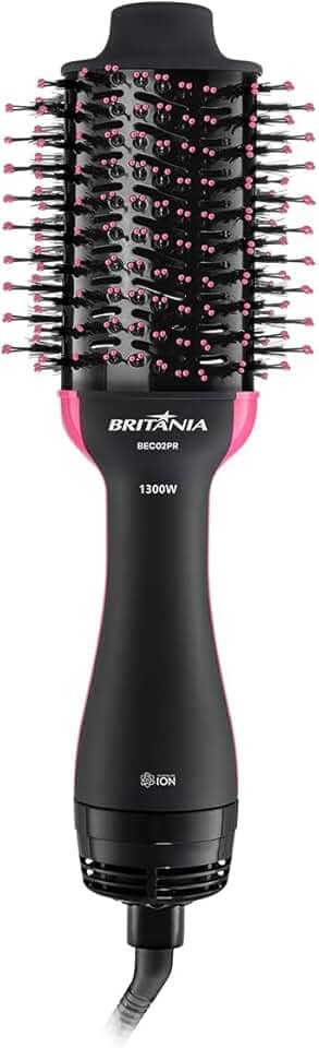 Escova Secadora Britânia BEC02PR Bivolt 4 em 1 1300W