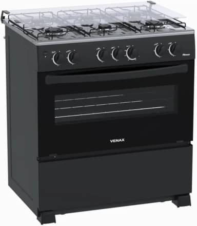 Fogao A Gas Picasso 6 Q Giii Preto Fosco Gas Glp