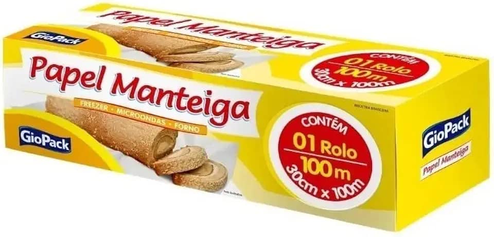 Strawplast Papel Manteiga 30cm x 100m Rolo 100 Metros